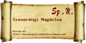 Szeverényi Magdolna névjegykártya